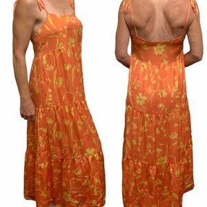🔴SOLD🔴 Zara Floral Tiered Maxi Sun Dress Sz M